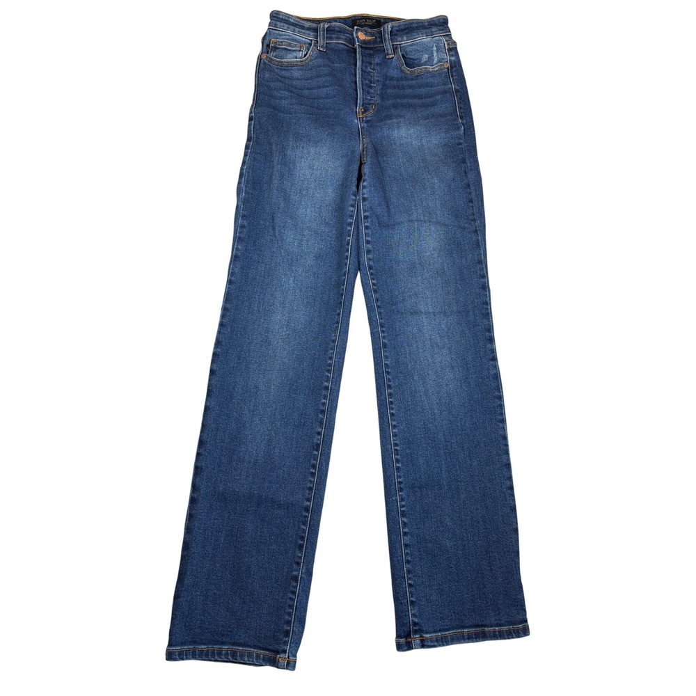 Judy Blue Dad Jeans Medium Wash High Rise Relaxed Straight JB82556MD Size 3/26
